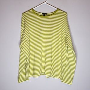 Eileen Fisher Wool Striped Sweater Size M